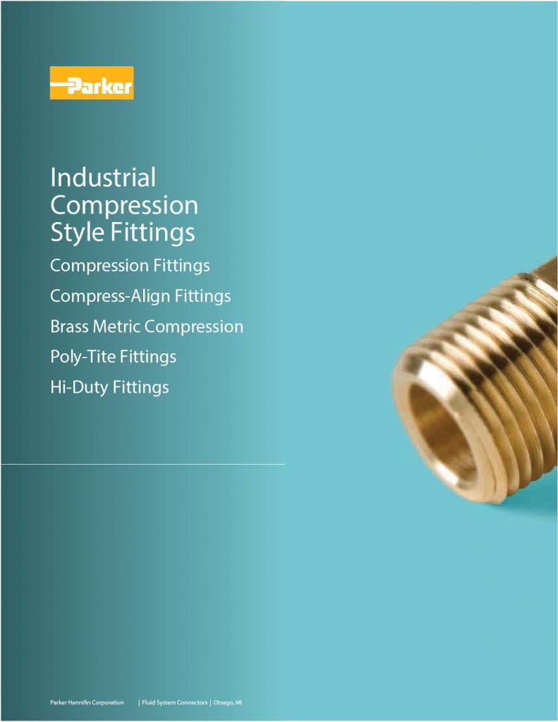 Parker Brass Industrial Compression Fittings 3501E Catalog