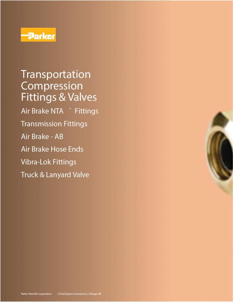 Parker Brass Transportation Compression Fittings 3501E Catalog
