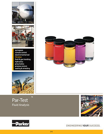 Parker ParTest Fluid Analysis Catalog